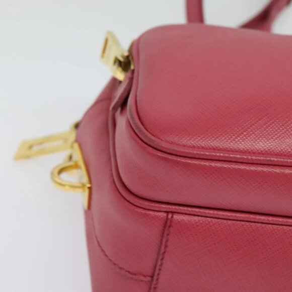 PRADA Shoulder Bag Safiano leather Pink Gold BT1010 Auth 137816 - Picture 4 of 16